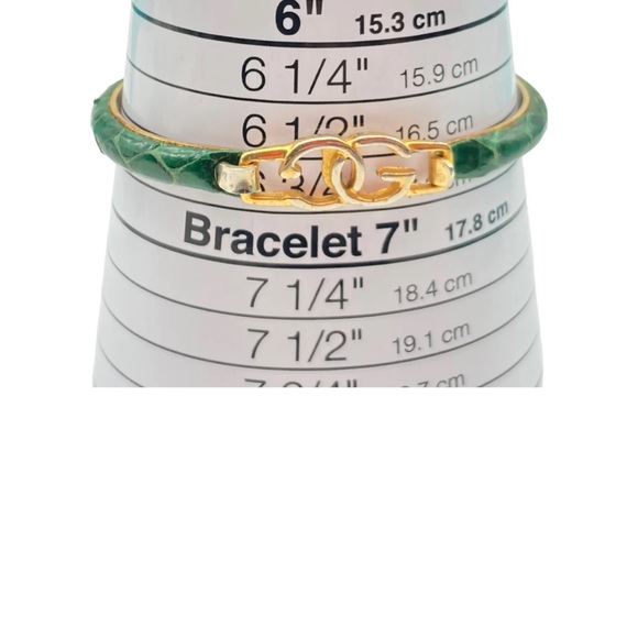 RARE Vintage 24K Gold Plated Gucci Italian Luxury Bracelet - Picture 6 of 7